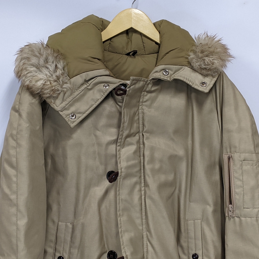 Vintage Rice Sportswear iD, Fur Trim, Hooded Work Style or Snowboard coat (read)